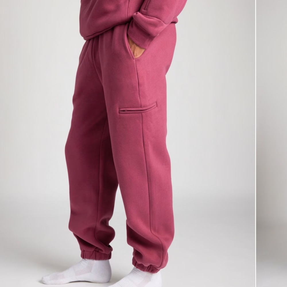 Comfrt DND Travel Sweatpants Berry Pink Joggers Womens Size Medium KC00000217